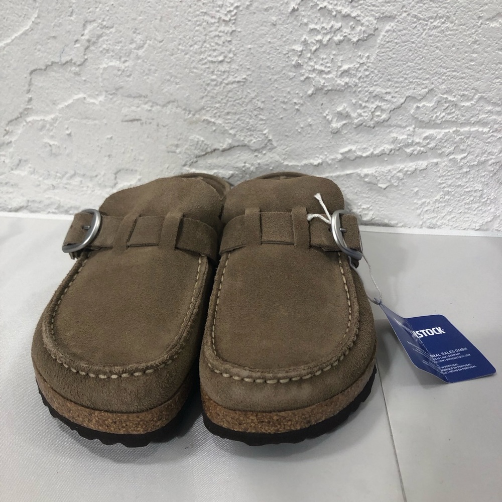 Birkenstock Buckley Gray Taupe 38 USL 7 Narrow fit